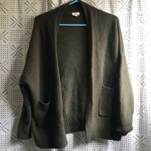 Cozy Olive Green Cardigan